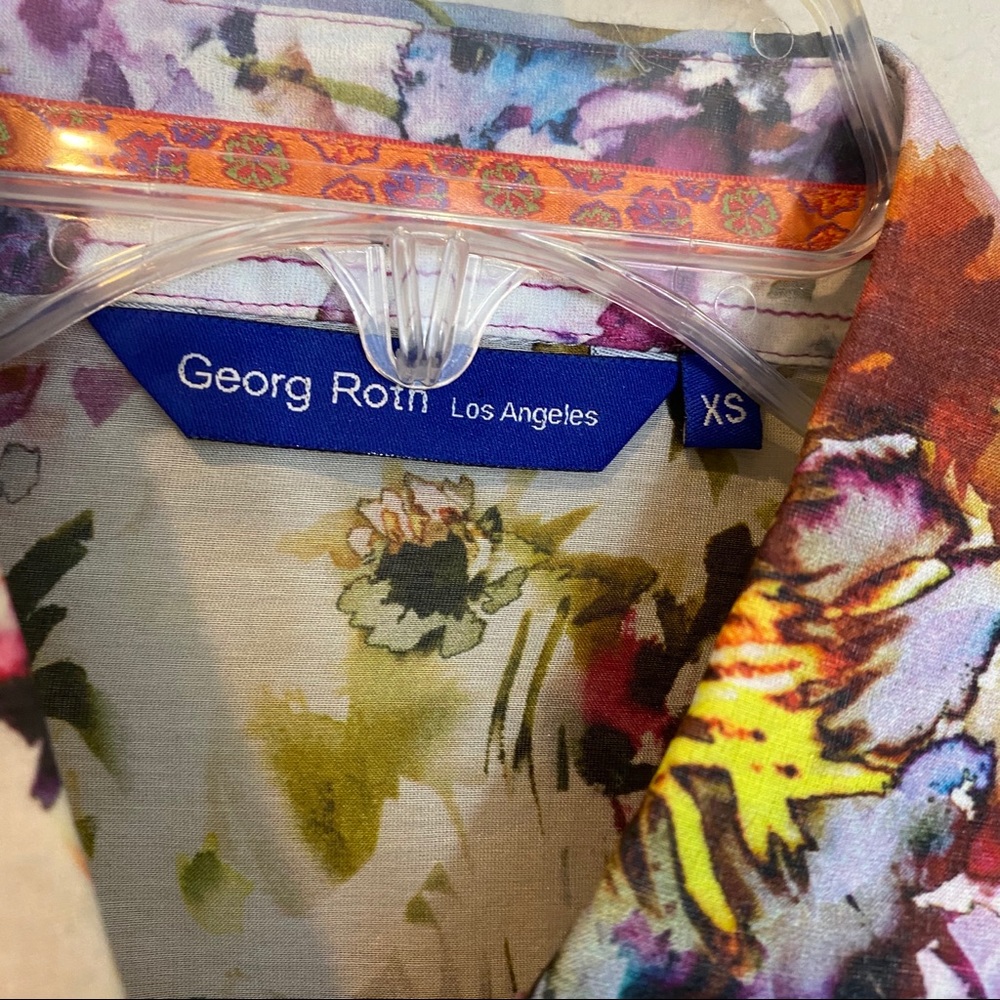 Georg Roth Floral Button Down Shirt - Picture 2 of 6